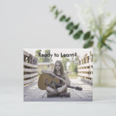 Guitar Lessons 広告's Postages for Business ポストカード (スタンド正面)