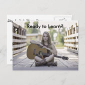 Guitar Lessons 広告's Postages for Business ポストカード (正面/裏面)