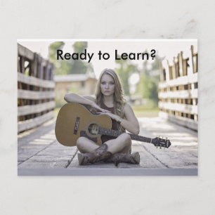 Guitar Lessons 広告's Postages for Business ポストカード