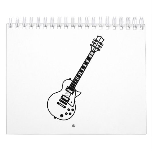 Guitar Line Drawing カレンダー (カバー)