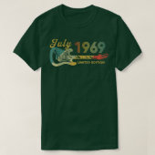 Guitar Lover 53 Year Old Gifts July 1969 Limited E Tシャツ (デザイン正面)