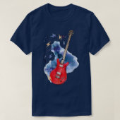 Guitar Lover For Guitarist Retro  Tシャツ (デザイン正面)