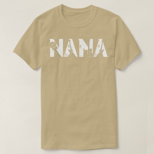Guitar Lover Guitarist Nana Funny Music Mothers Da Tシャツ (デザイン正面)