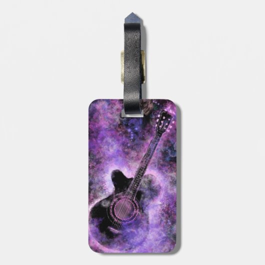 Guitar Luggage Tag ラゲッジタグ (裏面縦)