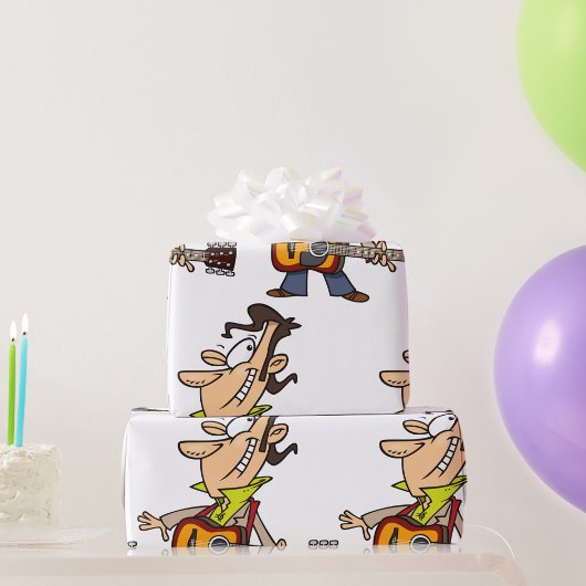 Guitar Man Rockstar ラッピングペーパー