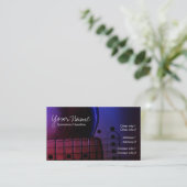 GUITAR Midnight Blues Music Business cards 名刺 (スタンド正面)