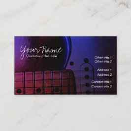GUITAR Midnight Blues Music Business cards 名刺