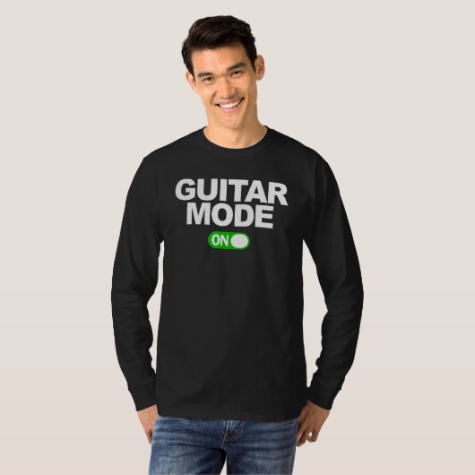 Guitar Mode On Tシャツ (正面フル)