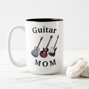 「GUITAR MOM」アコースティック&エレクトリック・マザーズデイ ツートーンマグカップ