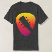 Guitar Moonlight Nature Lake Shadow Loves String M Tシャツ (デザイン正面)