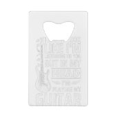 Guitar Music クレジットカード栓抜き (裏面)