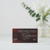 GUITAR Music Lessons Business Card 名刺 (スタンド正面)