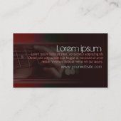 GUITAR Music Lessons Business Card 名刺 (裏面)