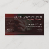 GUITAR Music Lessons Business Card 名刺 (正面)