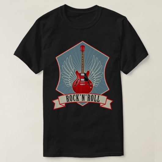 Guitar Music Lover Roch n Roll515 Tシャツ (デザイン正面)