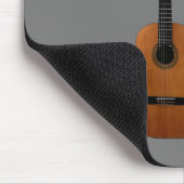 Guitar Music Monogram Gray and Black マウスパッド (コーナー)