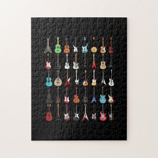 Guitar Musical Instrument Rock and Roll ジグソーパズル (縦)