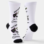 Guitar musician music gift socks ソックス (傾斜あり)