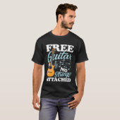 Guitar No Strings Attached for a Guitarist Tシャツ (正面フル)