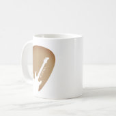 Guitar Pick Guitarist Musician コーヒーマグカップ (正面左)