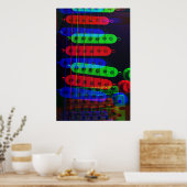 Guitar Pickups Stack Poster ポスター (キッチン)