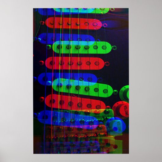 Guitar Pickups Stack Poster ポスター (正面)