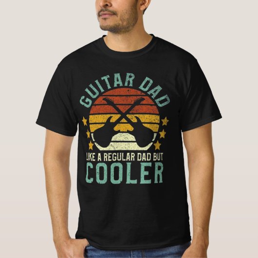 Guitar Player Dad Vintage Tシャツ (正面)
