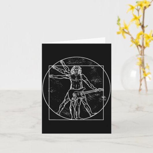 Guitar Player Guitar Musical Instrument Guitarist  カード (黄色い花)