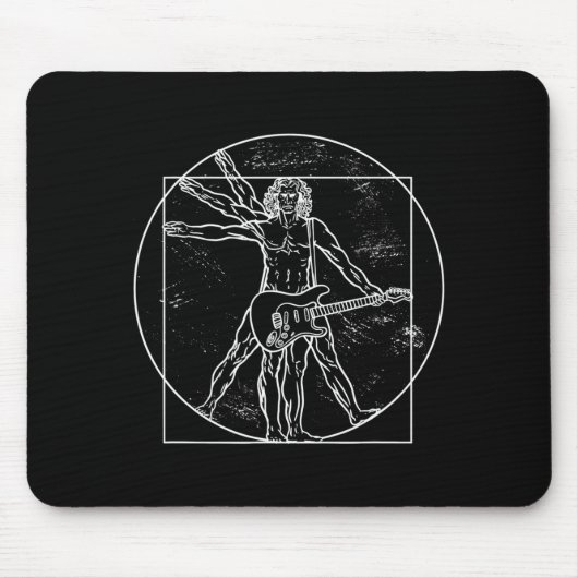 Guitar Player Guitar Musical Instrument Guitarist  マウスパッド (正面)