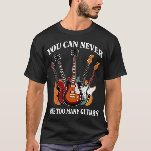 Guitar Player Lover Bass Acoustic Electric Tシャツ (正面)