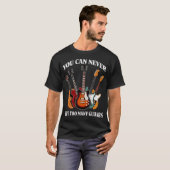Guitar Player Lover Bass Acoustic Electric Tシャツ (正面フル)