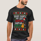 Guitar Player Musician  Christmas List  Ugly Tシャツ (正面)