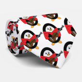 Guitar Playing Penguin ネクタイ (ロール)