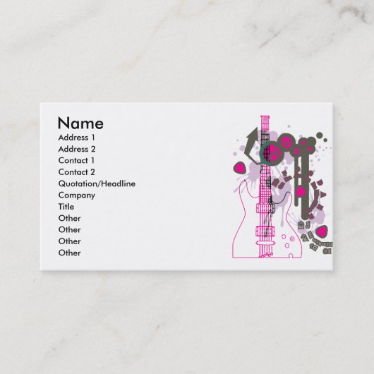GUITAR-POPの調子 名刺 (正面)