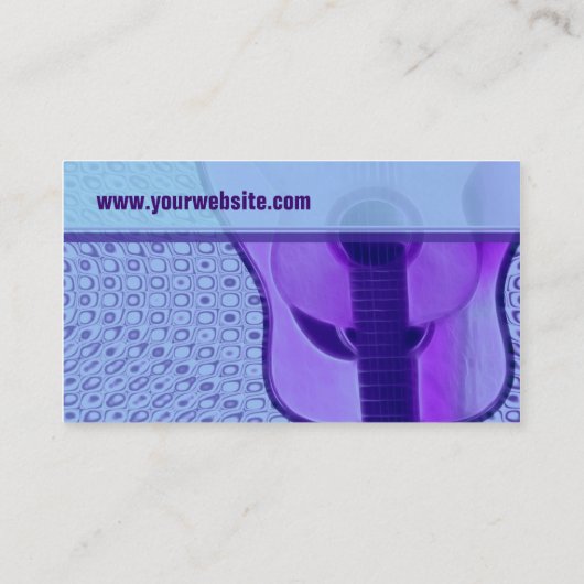 GUITAR "PurpleBlue"名刺 名刺 (裏面)