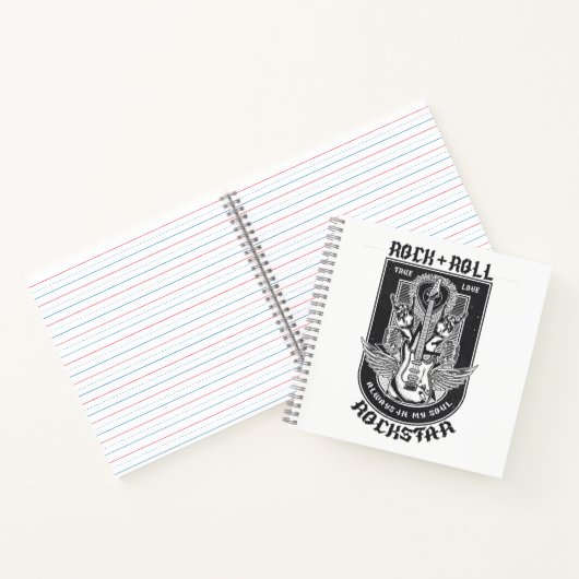 Guitar Rock design ノートブック (内部)