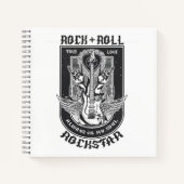 Guitar Rock design ノートブック (正面)