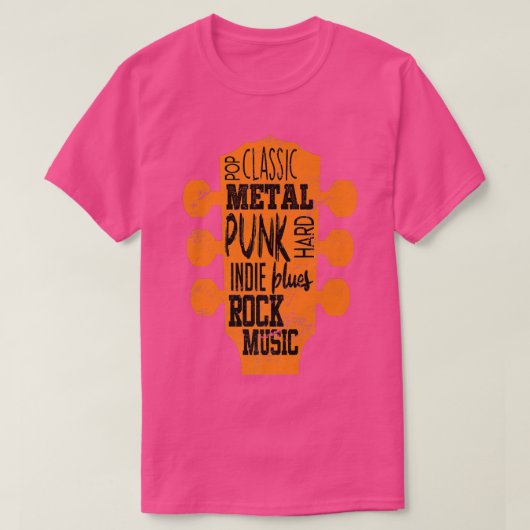Guitar Rock Music Punk Rock Classic Rocker Guitari Tシャツ (デザイン正面)