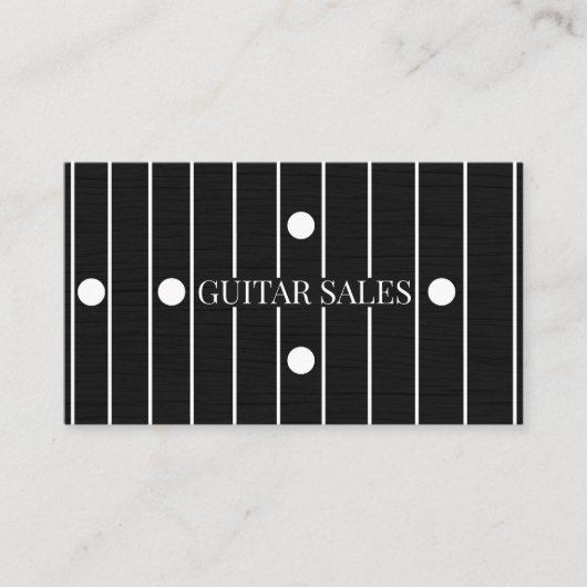 Guitar Sales Modern Rosewood Fretboard Style Pro 名刺 (正面)