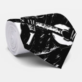 Guitar Serenading Skeleton  ネクタイ (ロール)