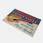 Guitar Shack Mat, Gift For Musician ドアマット (アングル)