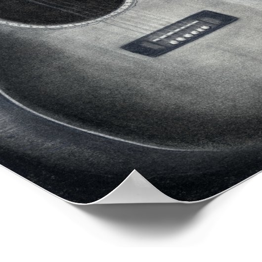 Guitar & Sheet Music Poster Art ポスター (角)