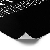 Guitar Shirt Don't Fret Long Sleeve  ポスター (角)