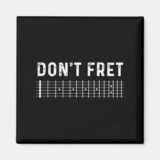 Guitar Shirt Don't Fret Long Sleeve  マグネット (正面)