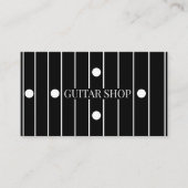 Guitar Shop Luthier Ebony Fretboard Graphic Design 名刺 (正面)