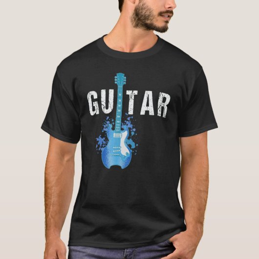 Guitar String Musician Acoustic Electric Guitarist Tシャツ (正面)