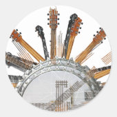 GUITAR STRINGS IN THE SUN ラウンドシール (正面)