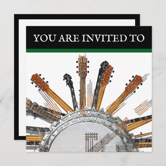 GUITAR STRINGS IN THE SUN 招待状 (正面/裏面)