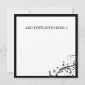 GUITAR STRINGS IN THE SUN 招待状 (裏面)