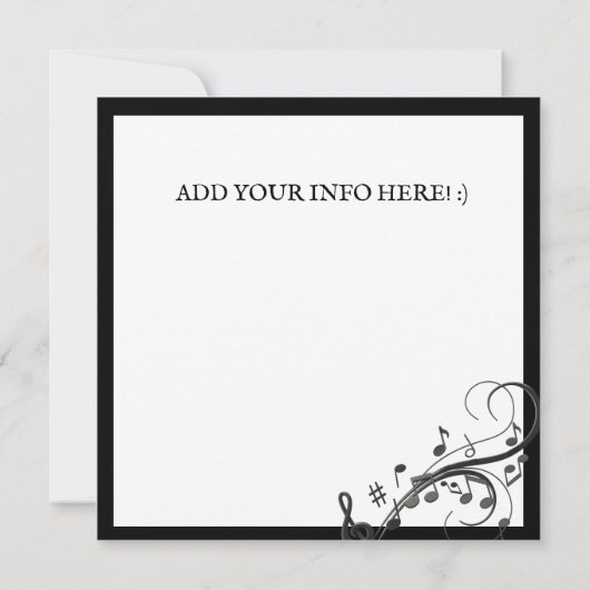 GUITAR STRINGS IN THE SUN 招待状 (裏面)